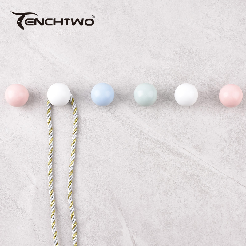 Round Ceramic Hook Clothes Han - Furniture Hardware Manufacturer ulasan dan harga