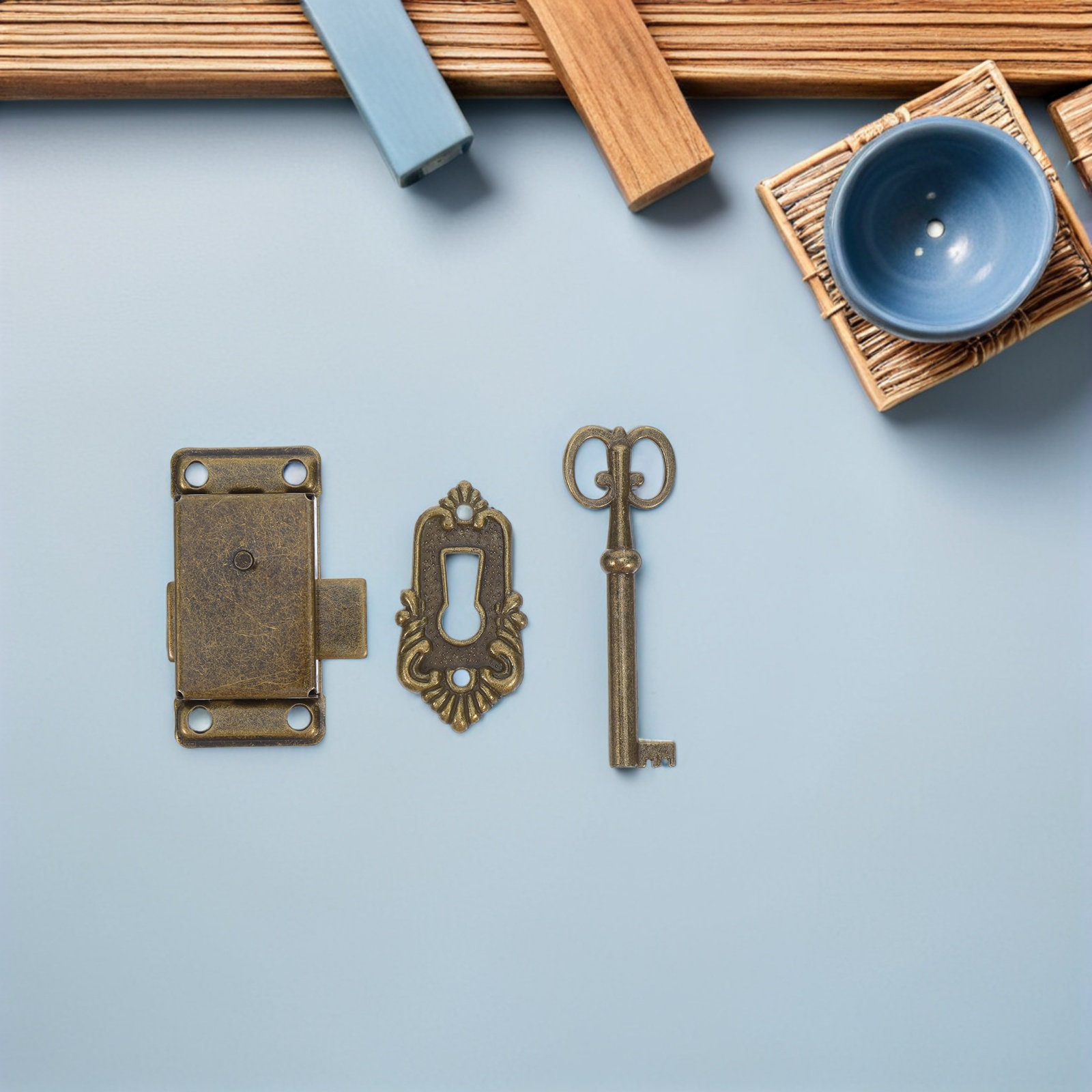 4Sets Vintage Cabinet Locks Re - Vintage Furniture Hardware Replacement ulasan dan harga