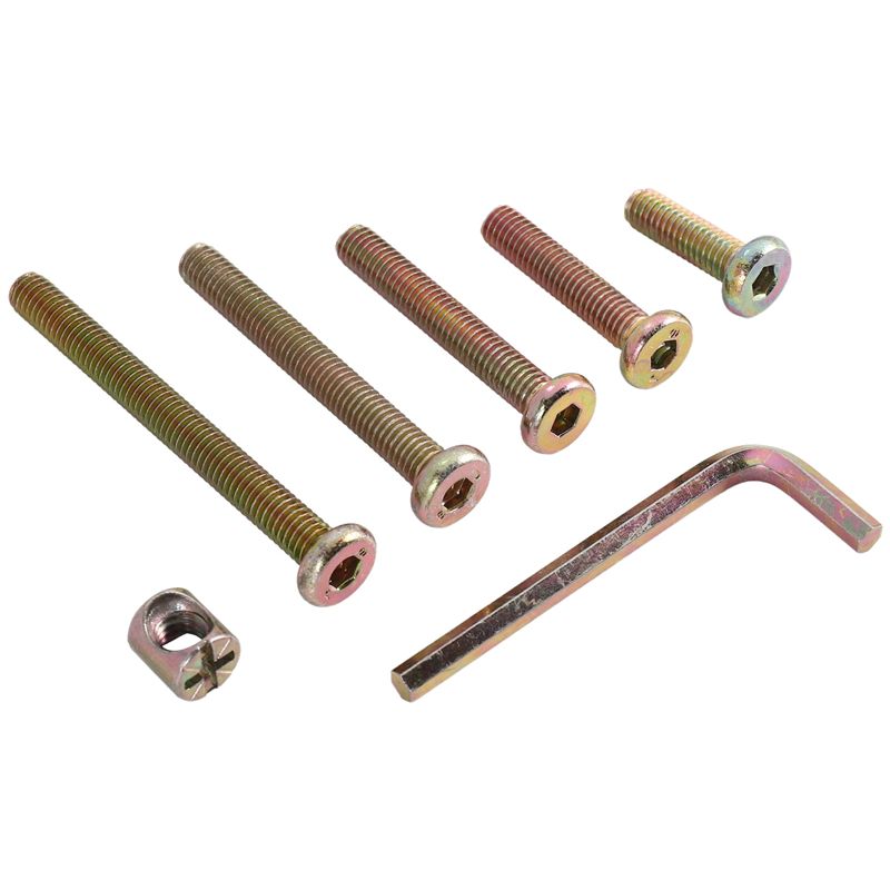 DT17 Baby Bed Screws Bolts Kit - Furniture Hardware Barrel Nut ulasan dan harga