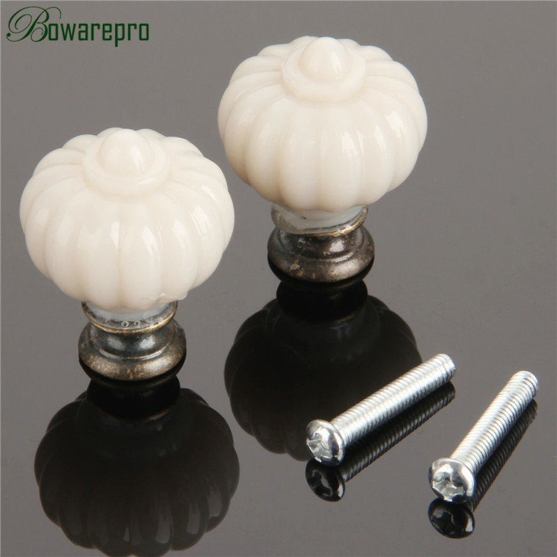 1Pc Acrylic Ivory White Pumpki - Furniture Hardware Bolts ulasan dan harga