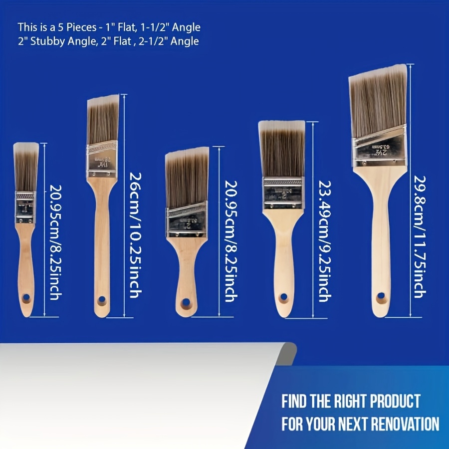 5Pcs High Quality Paint Brush  - Furniture Hardware Manufacturer ulasan dan harga