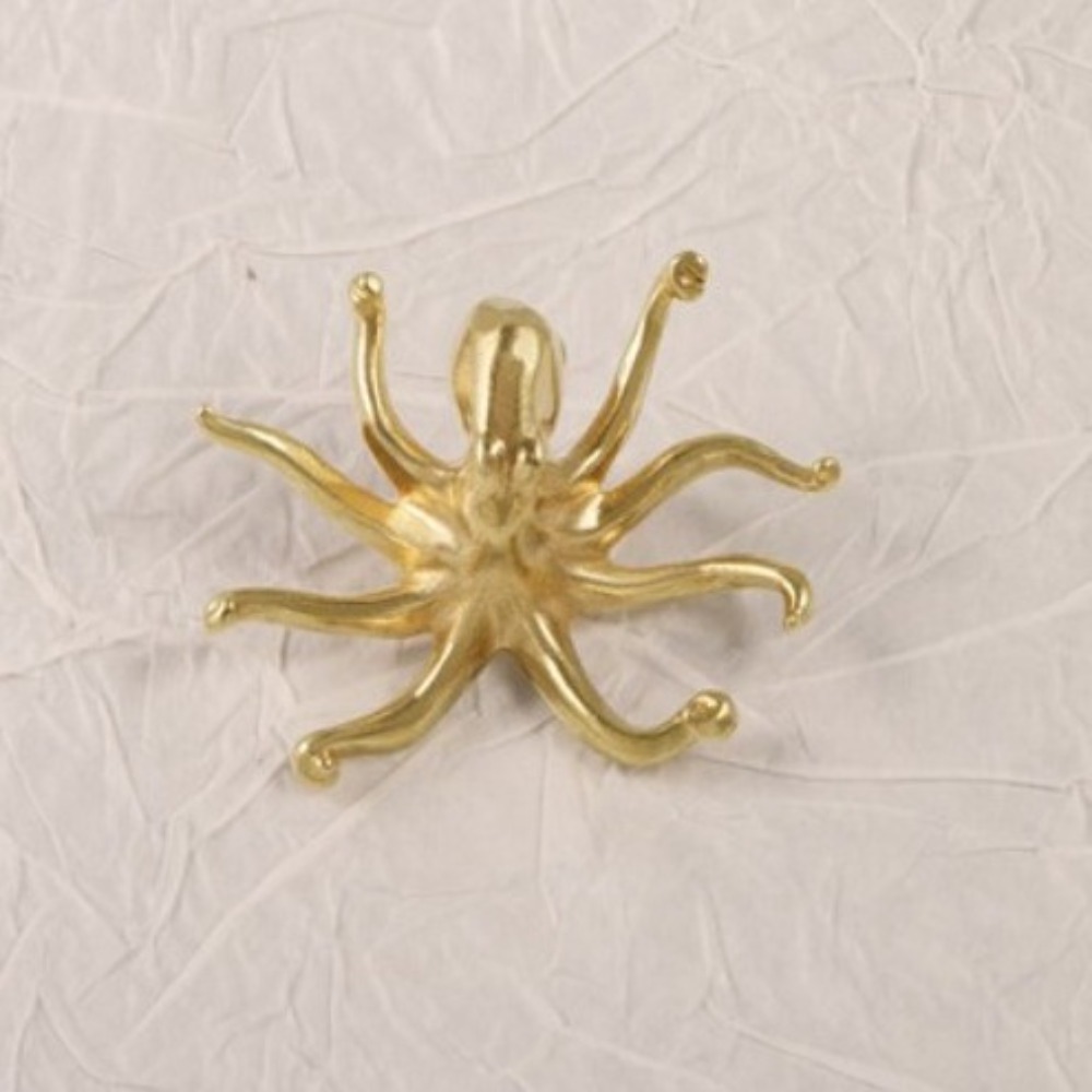 Octopus Gold Color Shell Fish  - Drawer Pull Gold ulasan dan harga
