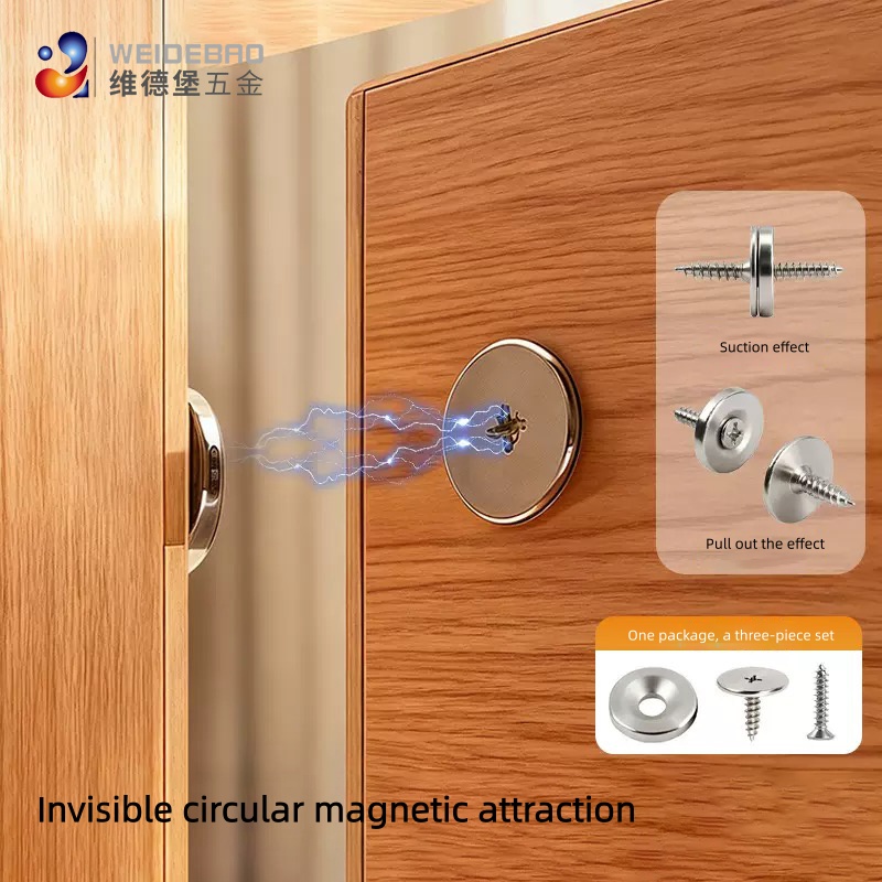 Concealed circular metal magne - Used Furniture Hardware ulasan dan harga