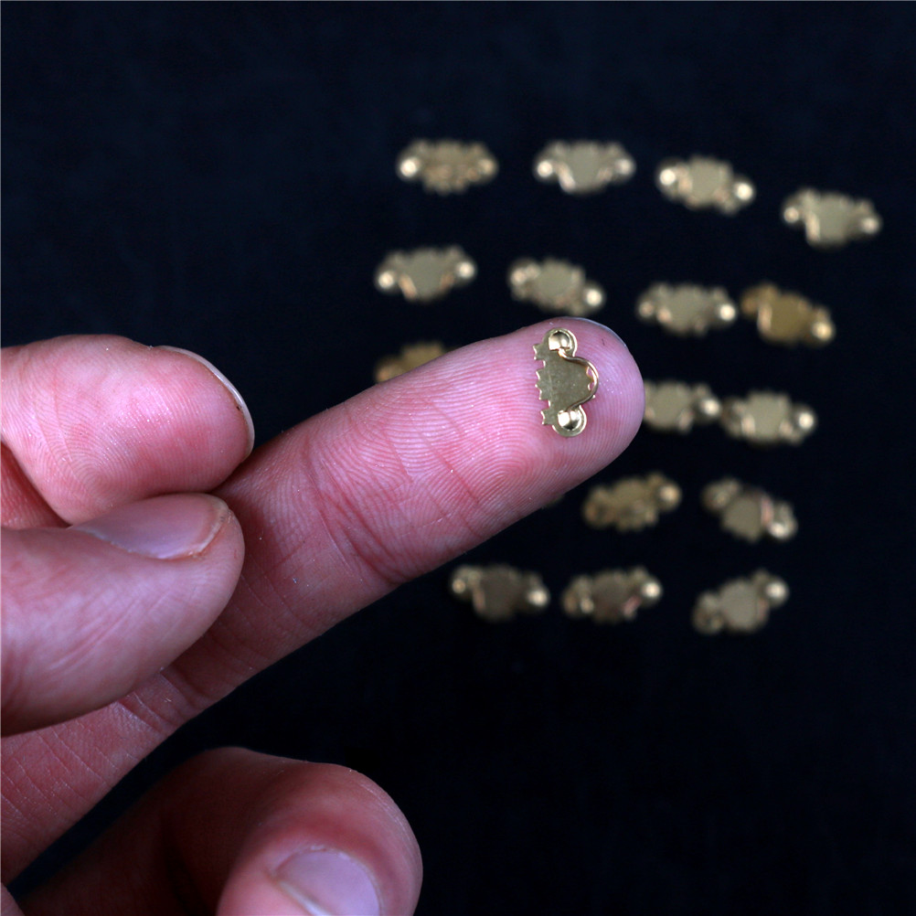20pcs Dollhouse Miniature 1:12 - Drawer Pull Gold ulasan dan harga