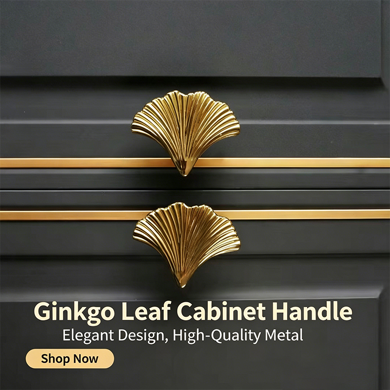 Nordic Luxury Creative Ginkgo  - Drawer Pull Gold ulasan dan harga