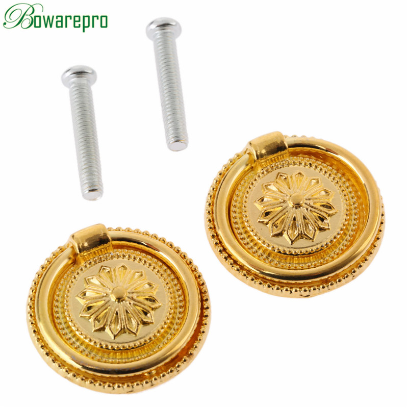 2Pcs 30mm Diameter Cabinet Dra - Drawer Pull Gold ulasan dan harga