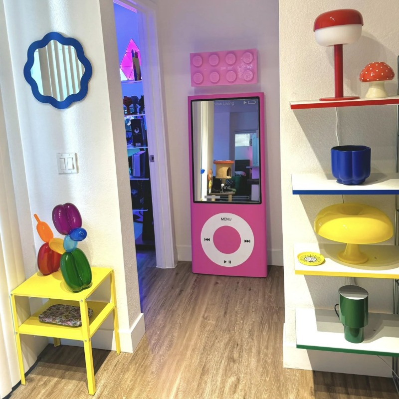 Retro Full-length Mirror Full- - Furniture Hardware Shop ulasan dan harga