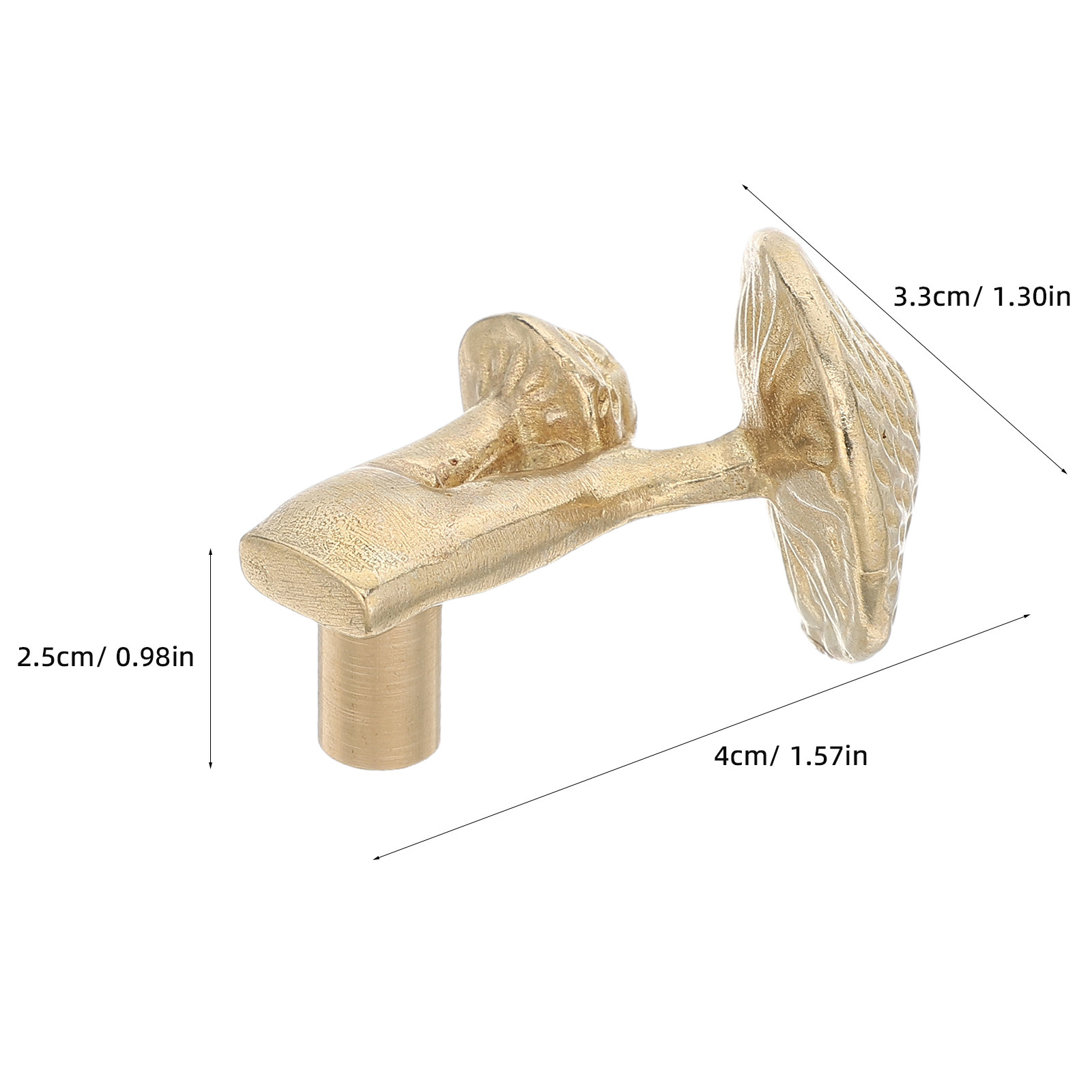 Brass Mushroom Cabinet Knob Go - Drawer Pull Gold ulasan dan harga