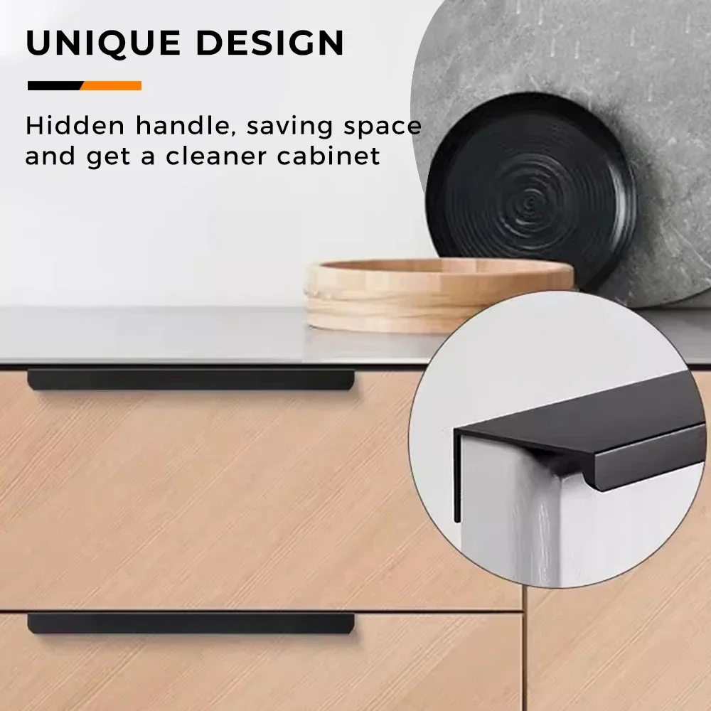 Hidden Furniture Handles Matte - Drawer Pull Gold ulasan dan harga