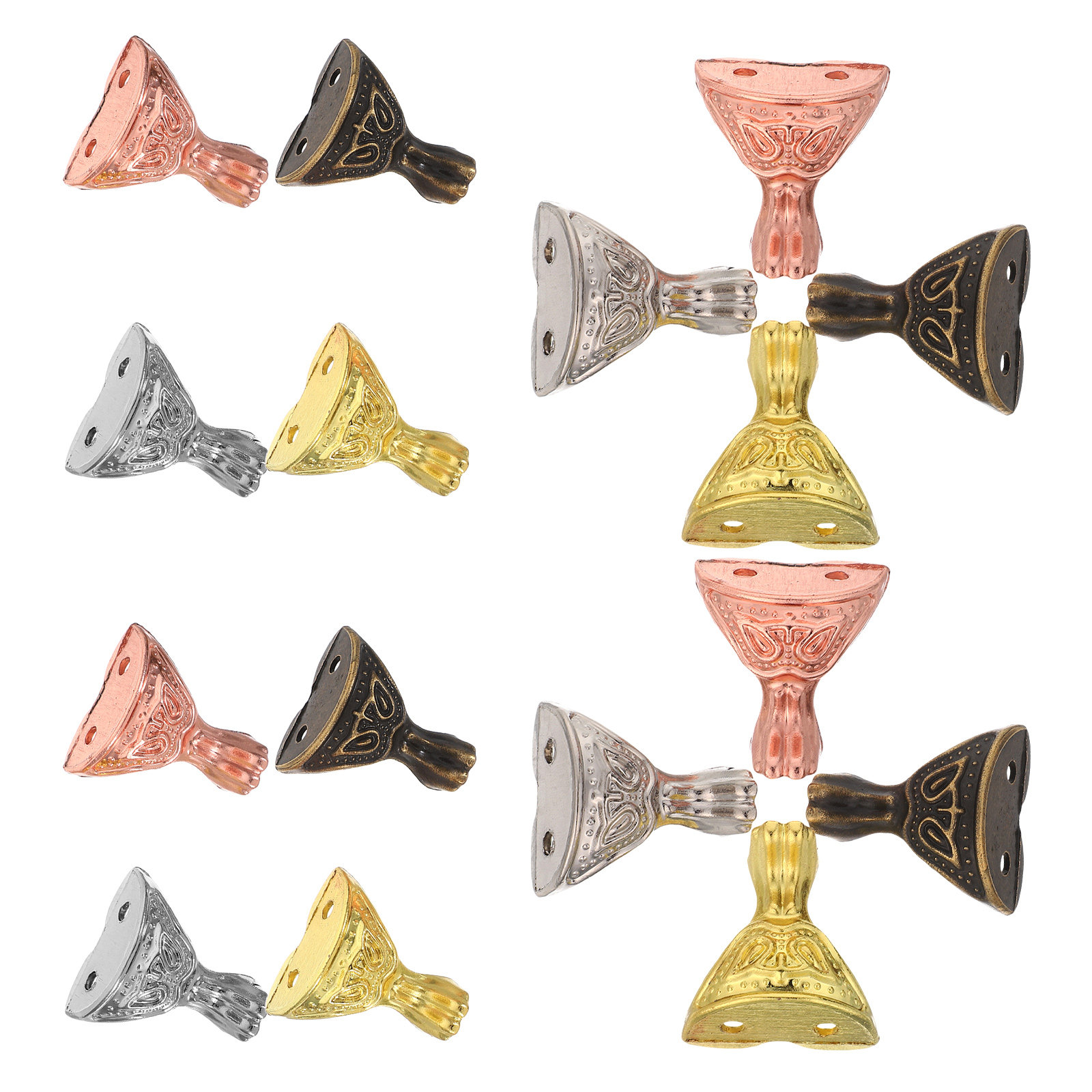 16Pcs Furniture Feet Stable Me - Vintage Furniture Hardware Replacement ulasan dan harga